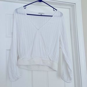 American Eagle Faux Wrap Top - Size large